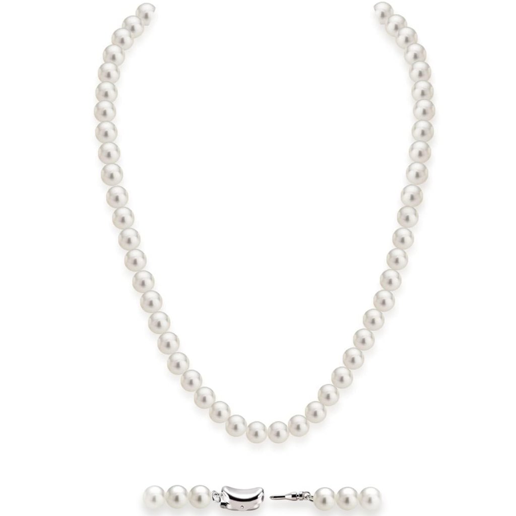 Simulated Pearl Choker Necklace Elegant Classic Minimalist Jewelry Women